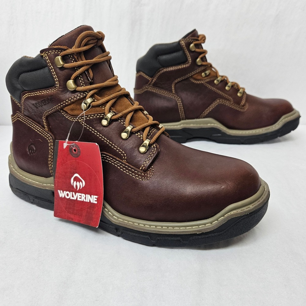Wolverine Raider DuraShocks 6 Inch Soft Toe Work Boot W210057 Brown Mens Size 13